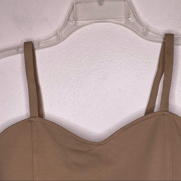 Over The Limit Bralette Neutral Summer Crop Top - Picture 5 of 9